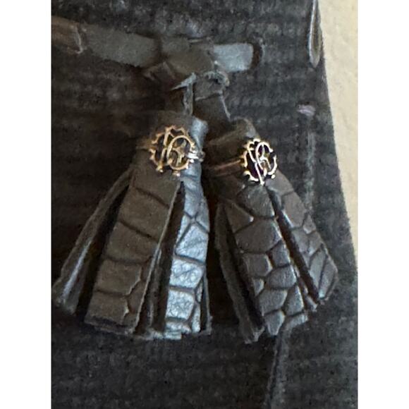 Roberto Cavalli Luxury Black Suede With Tassels Loafer 10 - Picture 6 of 11